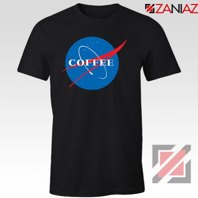 Coffee Nasa Black Tshirt