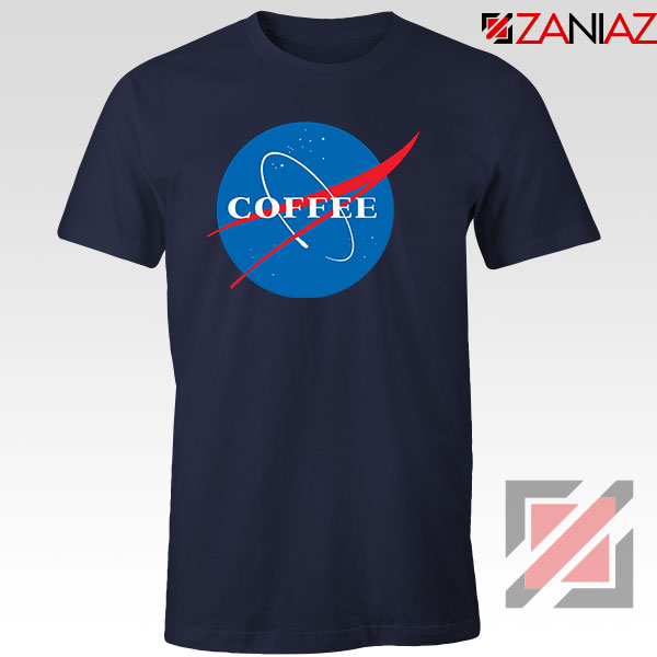 Coffee Nasa Navy Blue Tshirt