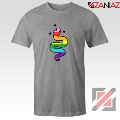 Gay Pride Snake Sport Grey Tshirt