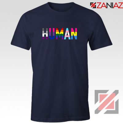 Human Queer Navy Blue Tshirt