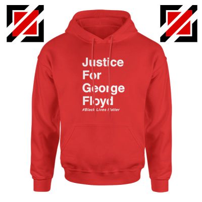 Justice for George Floyd Red Hoodie