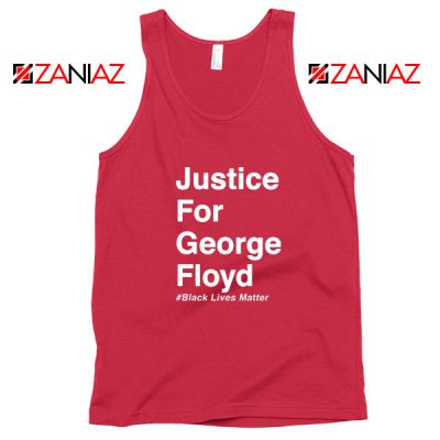 Justice for George Floyd Red Tank Top
