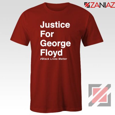 Justice for George Floyd Red Tshirt