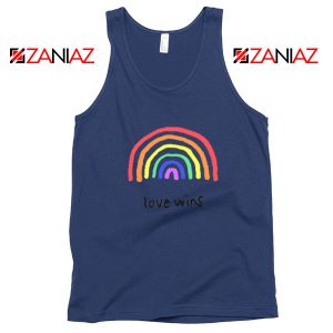 Love Wins Navy Blue Tank Top
