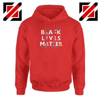 Martin Logo Black Lives Matter Red Hoodie