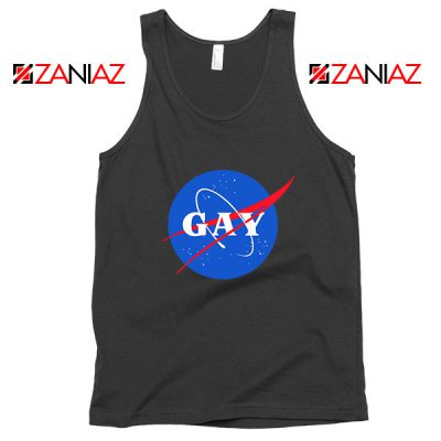 Nasa Logo Gay Black Tank Top