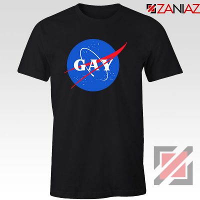 Nasa Logo Gay Black Tshirt