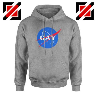 Nasa Logo Gay Sport Grey Hoodie
