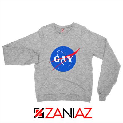 Nasa Logo Gay Sport Grey Sweatshirt