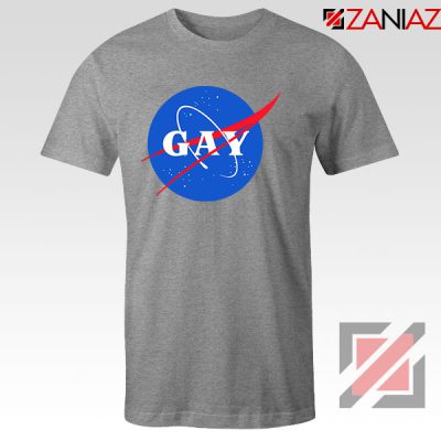 Nasa Logo Gay Sport Grey Tshirt