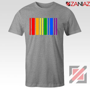 Rainbow Barcode Sport Grey Tshirt
