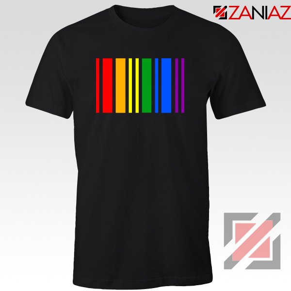 Rainbow Barcode Tshirt Pride DNA Merch Tee Shirts S-3XL