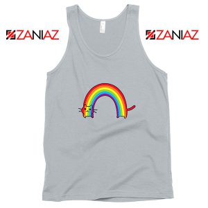 Rainbow Cat Sport Grey Tank Top