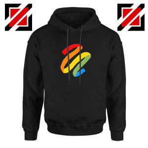 Rainbow Ribbon Black Hoodie