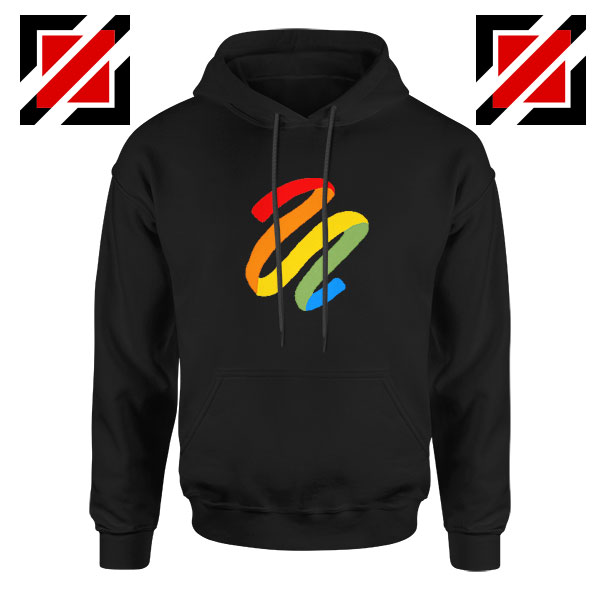 Rainbow Ribbon Black Hoodie