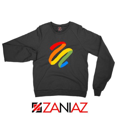 Rainbow Ribbon Black Sweatshirt