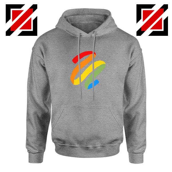 Rainbow Ribbon Sport Grey Hoodie