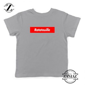Ratatouille Red Logo Kids Sport Grey Tshirt