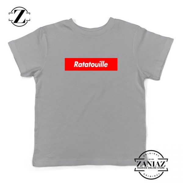 Ratatouille Red Logo Kids Sport Grey Tshirt