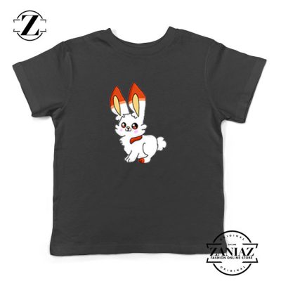Scorbunny Rabbit Kids Black Tshirt