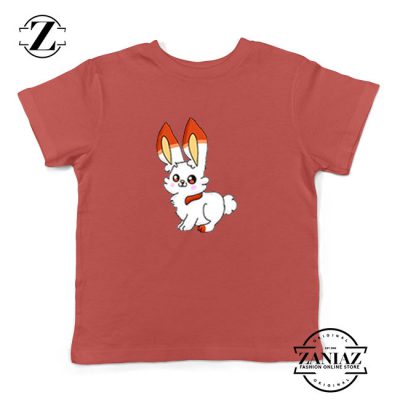 Scorbunny Rabbit Kids Red Tshirt