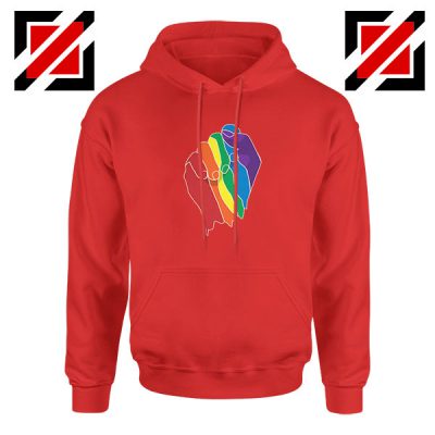 Sign Of Unity Rainbow Red Hoodie
