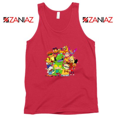 The Best 90s Cartoons Red Tank Top