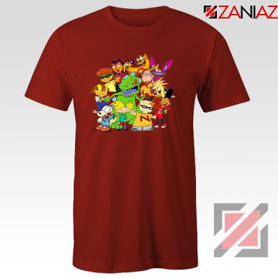 The Best 90s Cartoons Red Tshirt