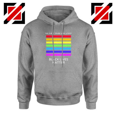 The First Pride Was A Riot Sport Grey Hoodie