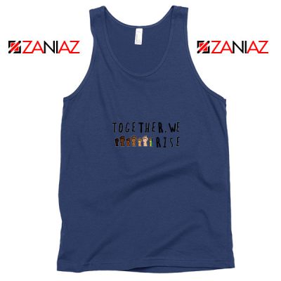 Together We Rise Navy Blue Tank Top