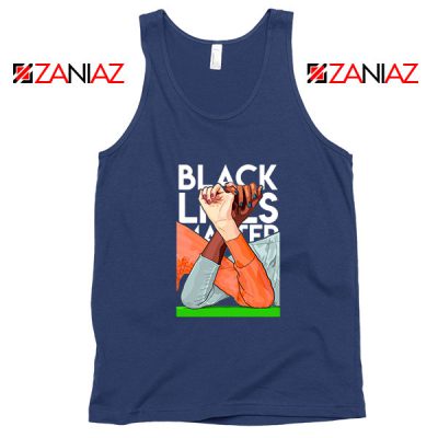 Unity Black And White Navy Blue Tank Top