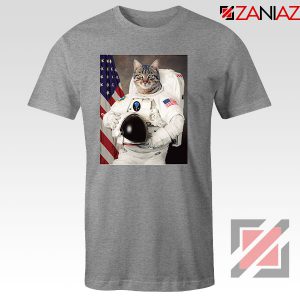 Astronaut Cat Sport Grey Tshirt