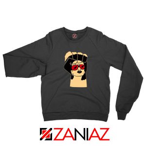 Black Woman Power Black Sweatshirt