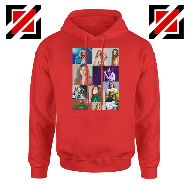 Clairo Collage Red Hoodie