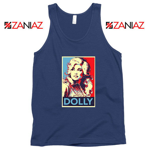 Dolly Parton Navy Blue Tank Top