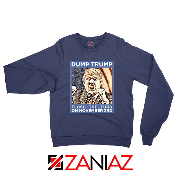 Dump Trump Navy Blue Sweatshirt