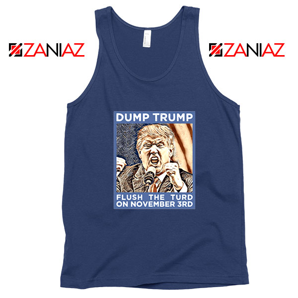 Dump Trump Navy Blue Tank Top