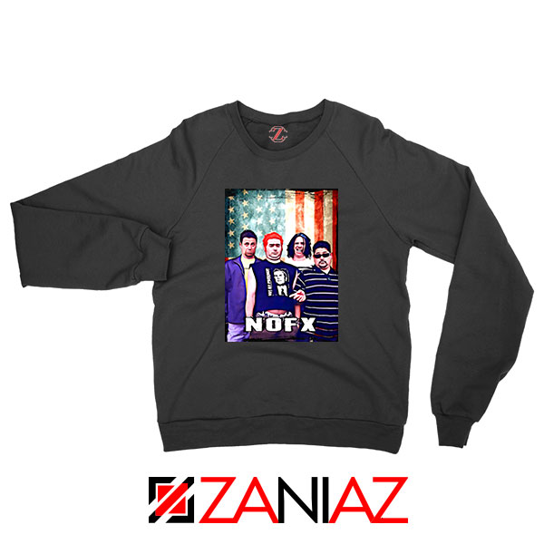 Flag America Nofx Black Sweatshirt