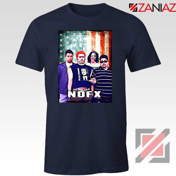 Flag America Nofx Navy Blue Tshirt