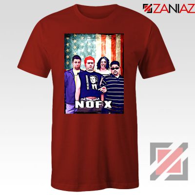Flag America Nofx Red Tshirt