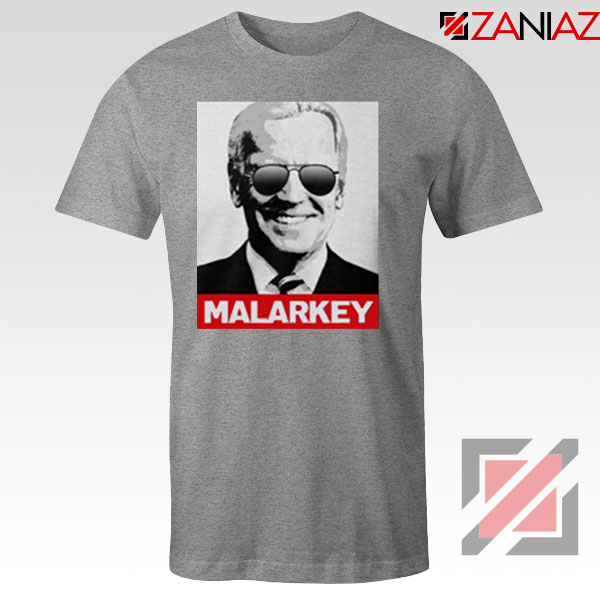 Joe Biden Malarkey Sport Grey Tshirt