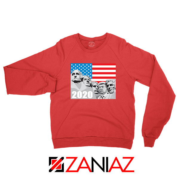 Mount Rushmore Trump Red Sweatshirt