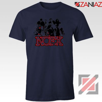 NOFX Rock Bands Navy Blue Tshirt