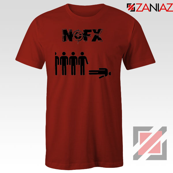 Punk Nofx Band Red Tshirt