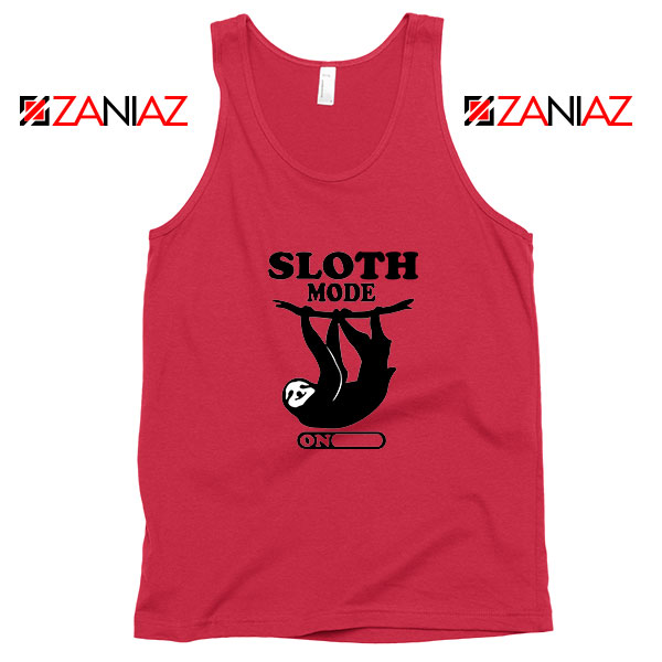 Sloth Mode Red Tank Top