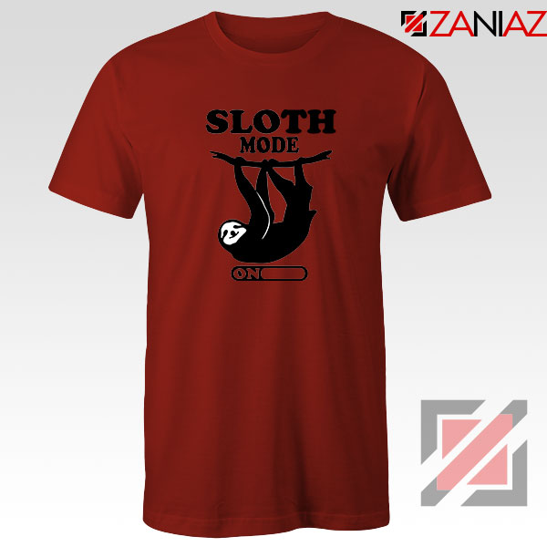 Sloth Mode Red Tshirt