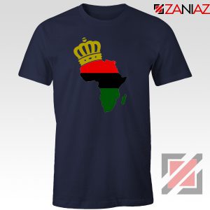 The African Flag Continent Navy Blue Tshirt