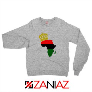 The African Flag Continent Sport Grey Sweatshirt