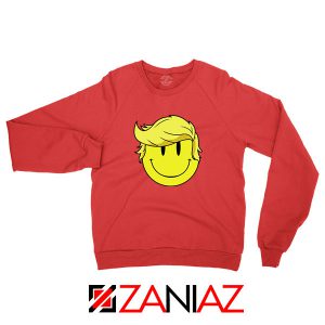 Trump Smiley Emoji Red Sweatshirt