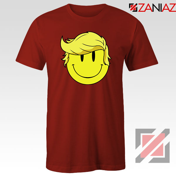 Trump Smiley Emoji Red Tshirt